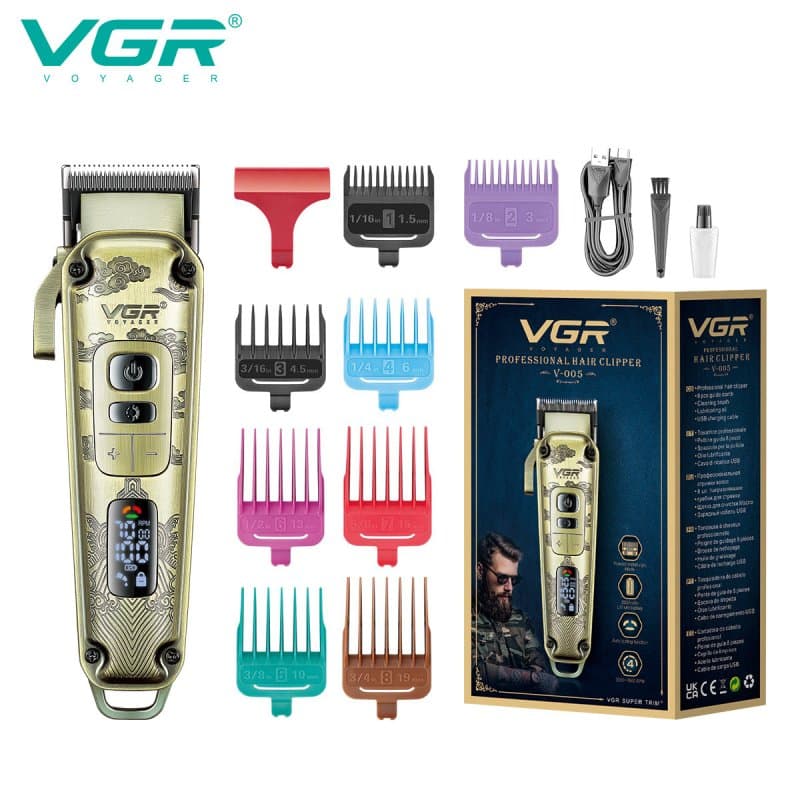 VGR V-005 Rechargeable Hair Clipper – Gold